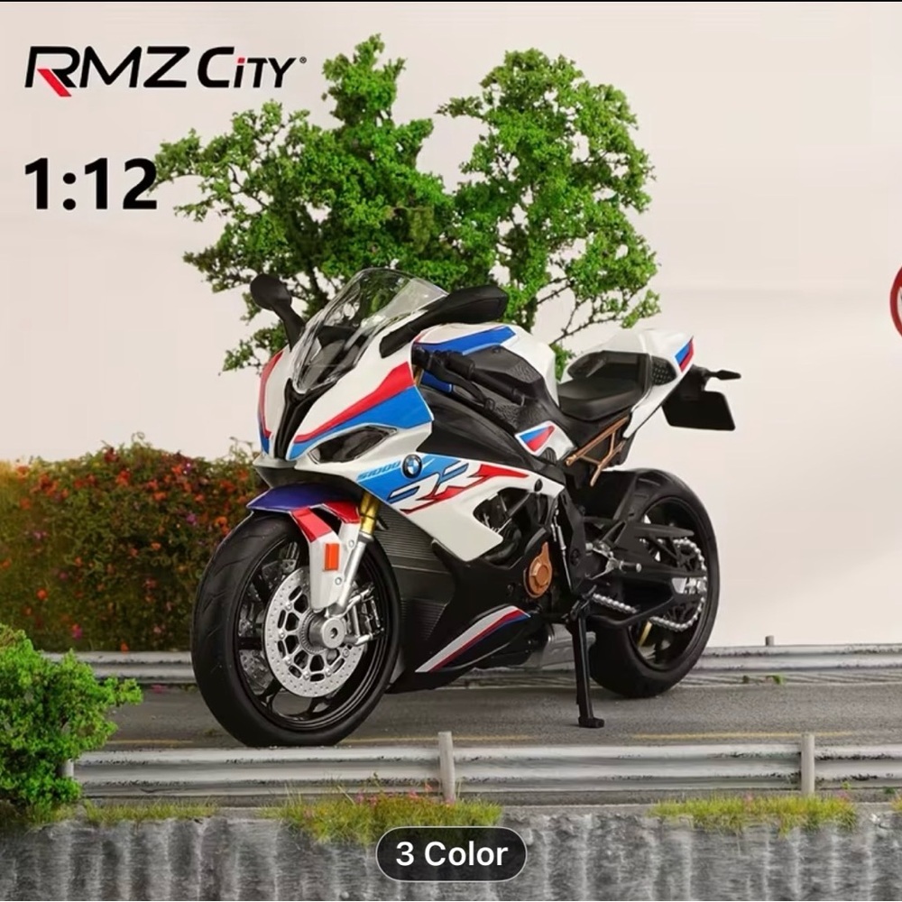 COME ON MOMMMMM! 1:12 Scale Kids Toy Motorcycle - White, Blue, Red BMW 2020